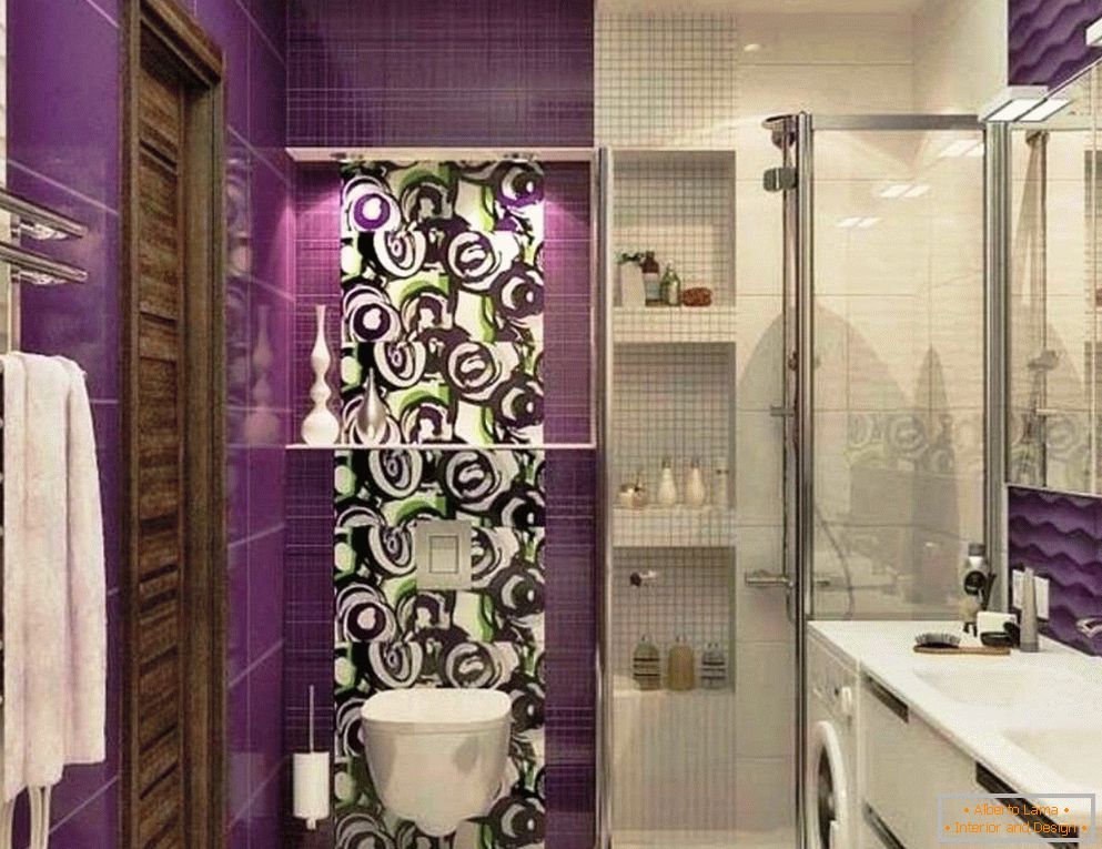 Lilac kúpeľňa so sprchovacím kútom