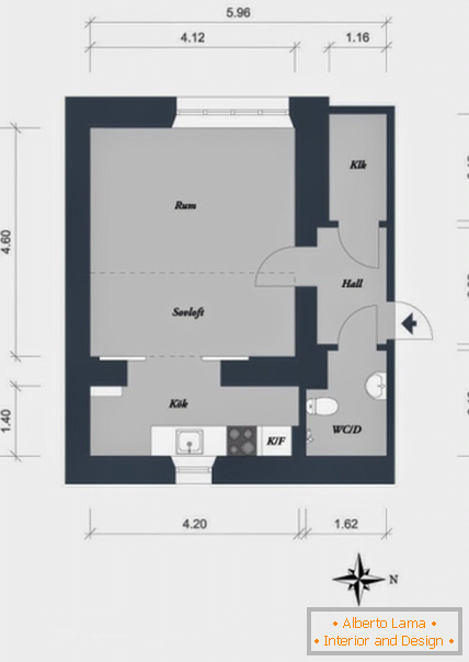 Plánovanie apartmánov v škandinávskom štýle