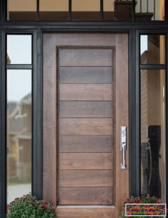 drevené vstupné dvere pre vidiecky dom, foto 9