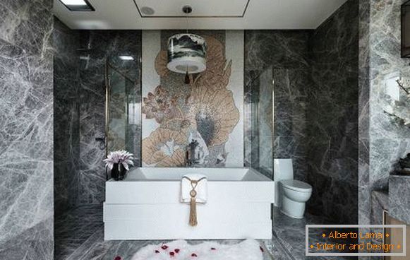 Luxusný dizajn kúpeľne v čínskom štýle