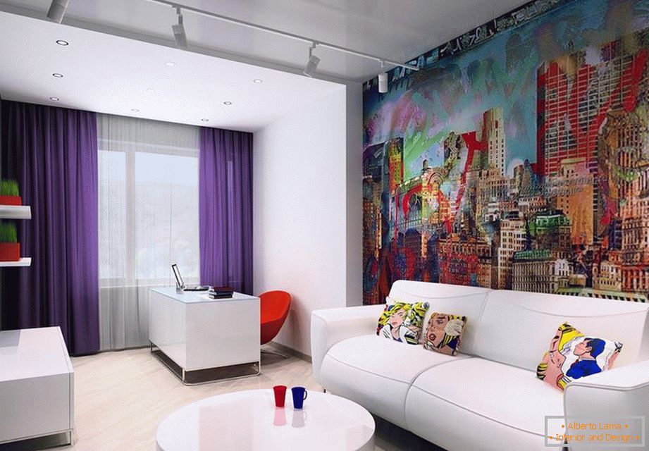 Obývacia izba в стиле поп-арт