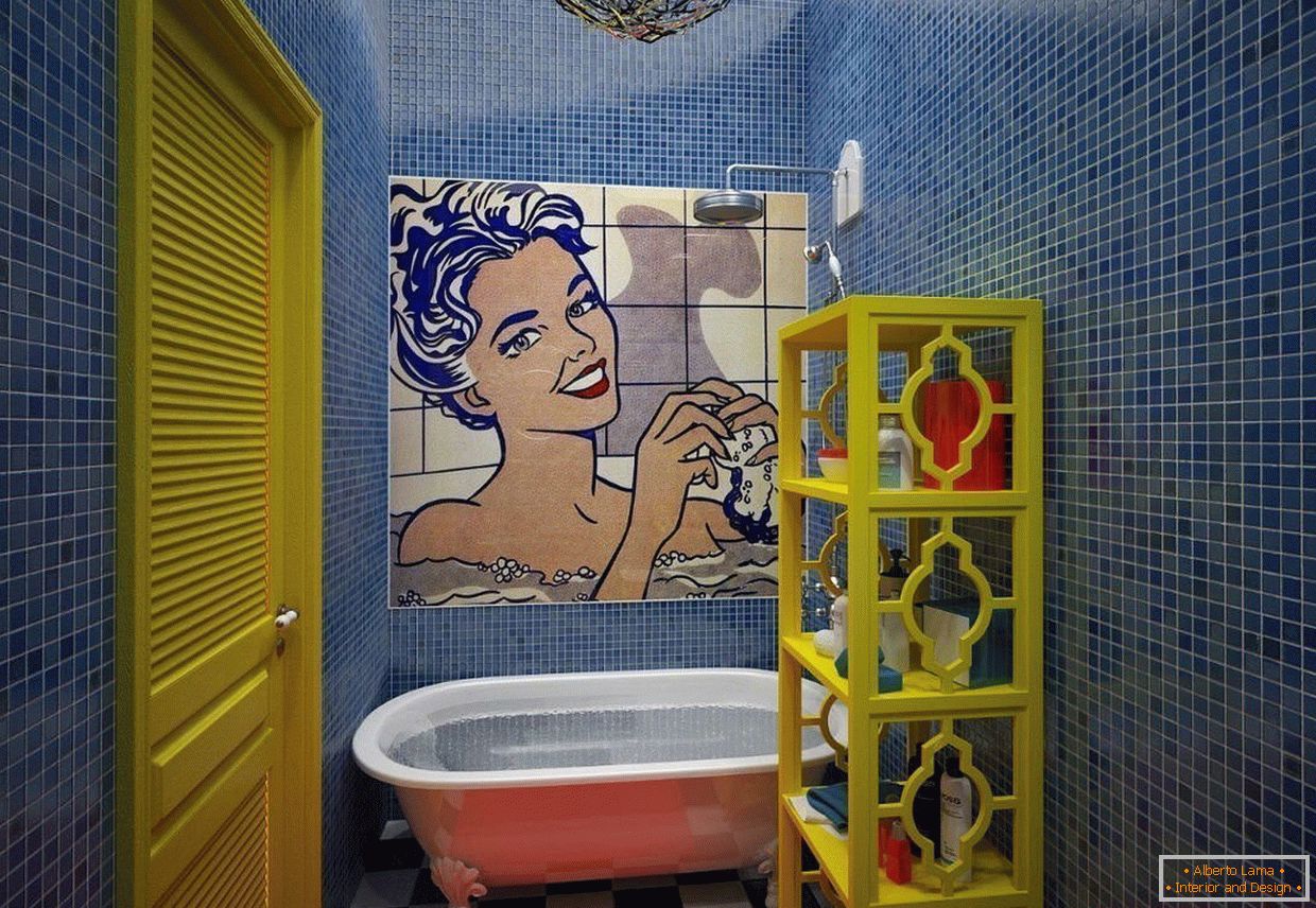 kúpeľňa в стиле поп-арт