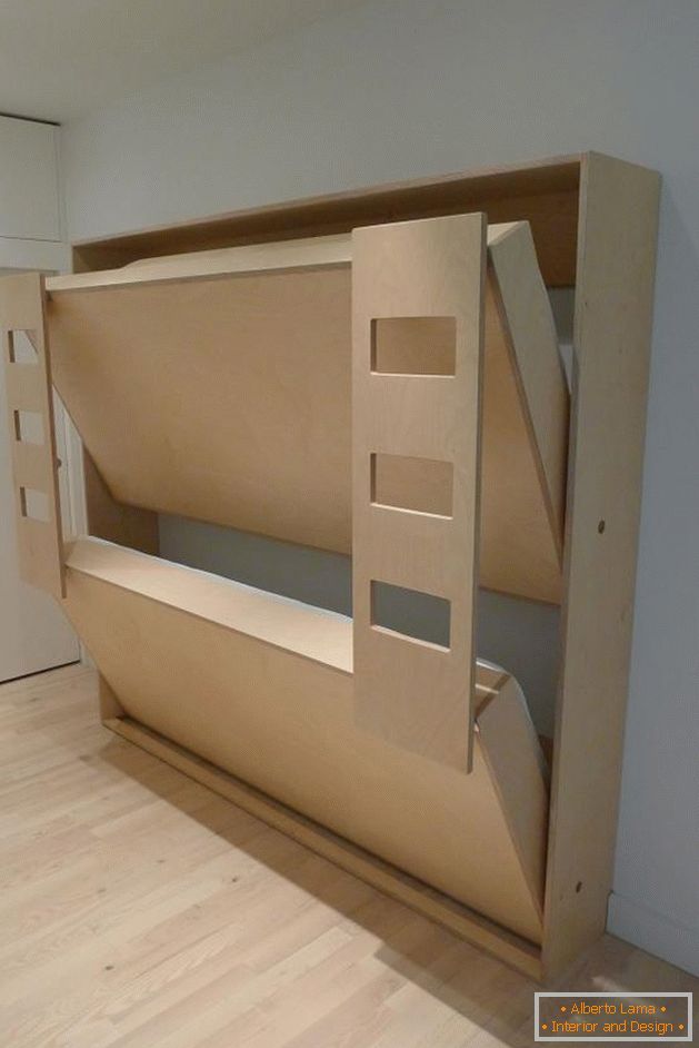 Skladacia posteľ v detskej izbe