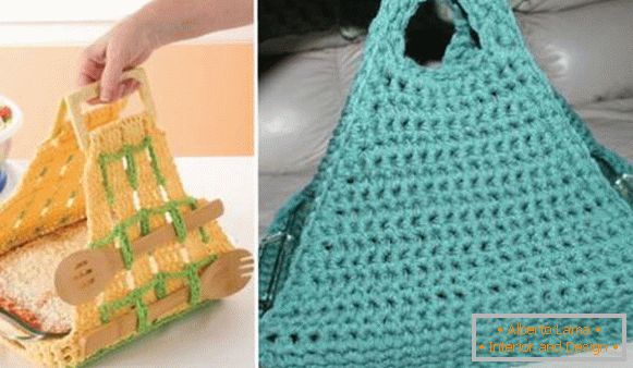 Užitočné pletené ručne vyrobené výrobky pre kuchyňu