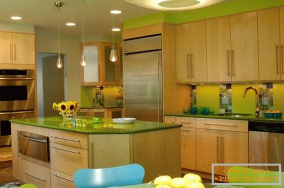 hnedá svetlá zeleň-kuchyňa