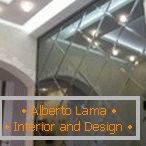 Zrkadlový panel na stene - 55 fotiek myšlienok v interiéri